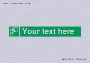 Custom Emergency Escape Ladder Sign